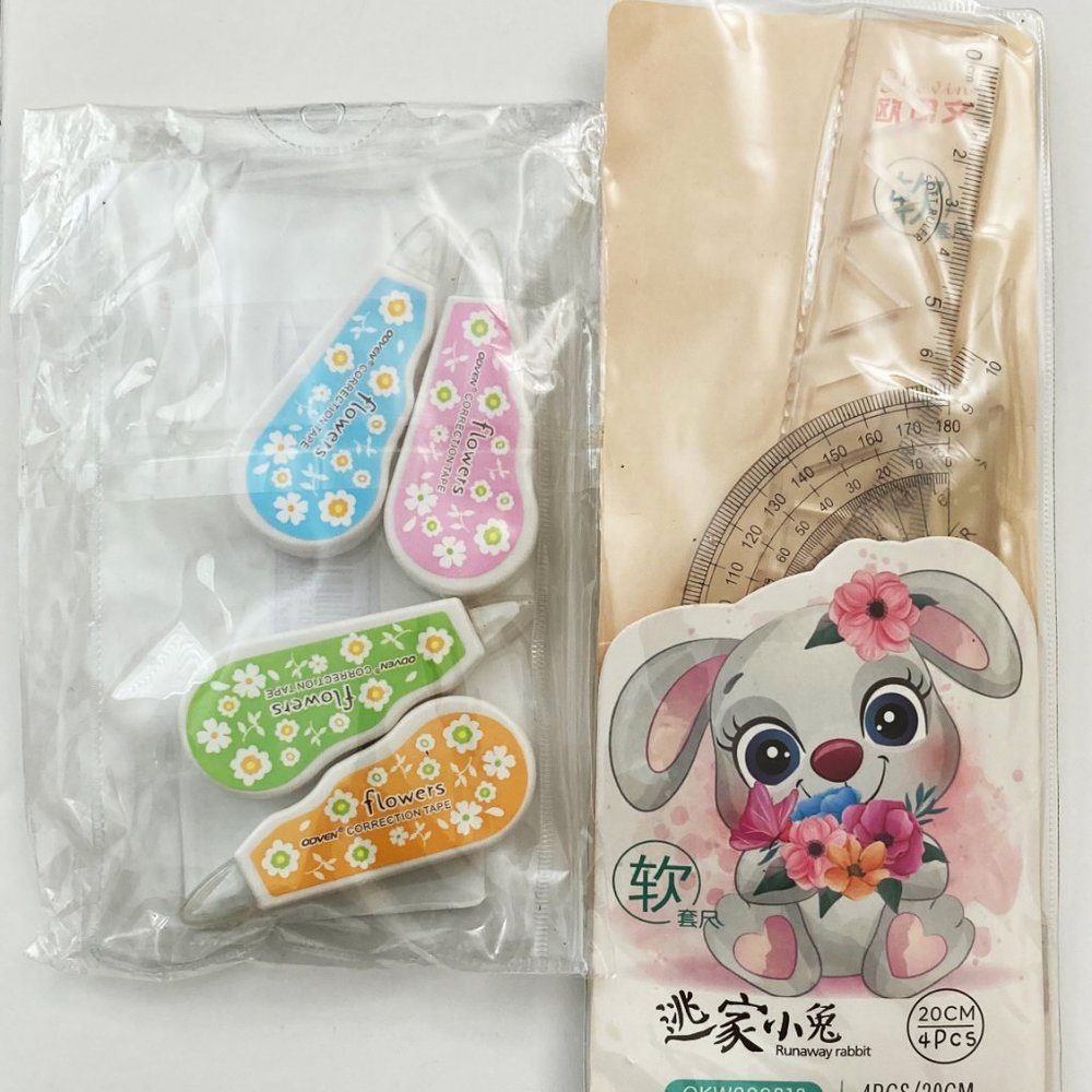 3/25 Bundle of 2 Stationary Correction tapes and Scales